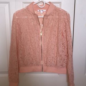 Pink Floral Zip Up Cover